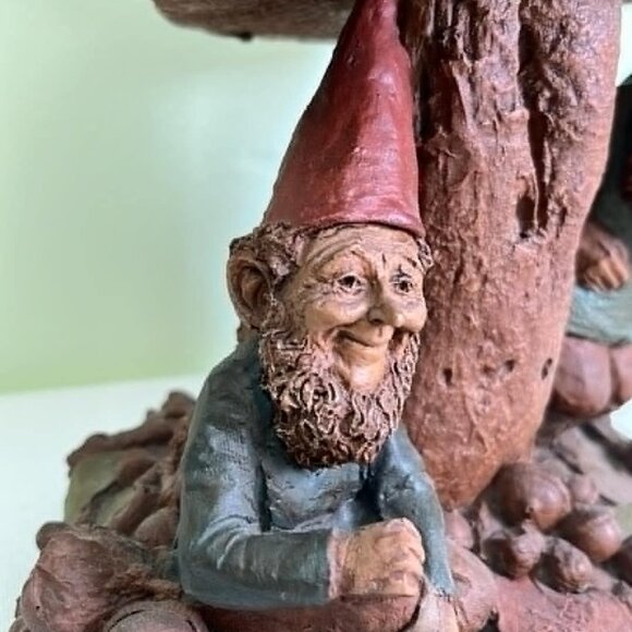 Tom Clark 1983 Parsley, Sage & Thyme Gnome Trio W/Mushroom Fairy, Cottage Whimsy - Picture 4 of 11